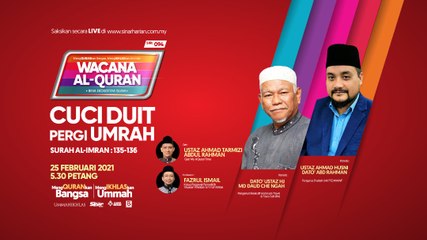 [LIVE] Cuci duit pergi Umrah