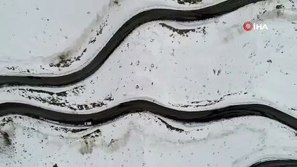 Türkiye'nin ''yılan yolu'' böyle görüntülendi
