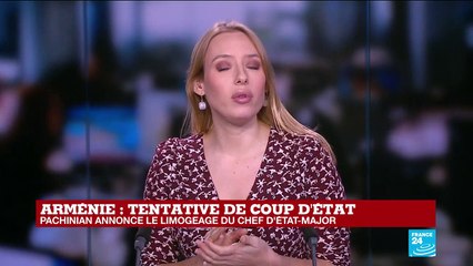 Tentative de coup d'État en Arménie : N. Pachinian annonce le limogeage du Chef d'État-Major