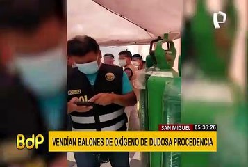Intervienen local clandestino que vendía balones de oxígeno a S/ 3 500
