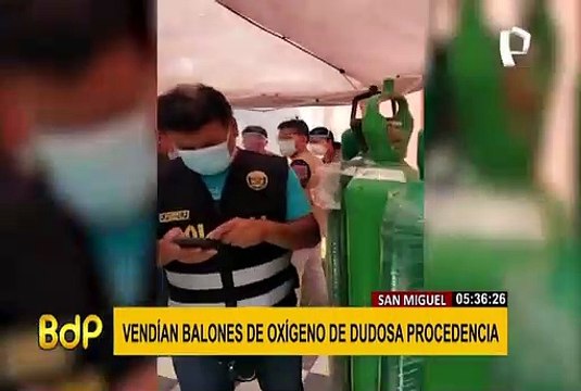 Intervienen local clandestino que vendía balones de oxígeno a S/ 3 500