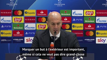 Zidane : "un bon résultat pour nous"