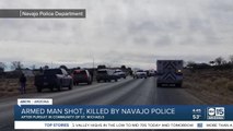 Armed man shot, killed by Navajo police