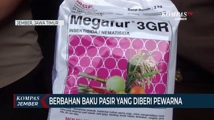 Polisi Bongkar Produksi Pestisida Palsu Berbahan Pasir yang Diberi Pewarna