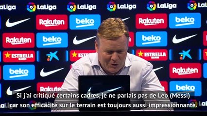 1ère j. (en retard) - Koeman : "Messi est évidemment un joueur important pour le club"