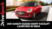 2021 Maruti Suzuki Swift Facelift Launched In India | Price, Specs, Variants, Features & Others