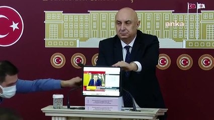 CHP'li Özkoç, TBMM'de Erdoğan videosunu izletti