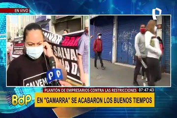 Plantón en Gamarra: empresarios textiles viven sus días más difíciles en Pandemia