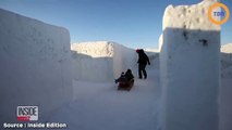 Canada : le plus grand labyrinthe de neige vient d'ouvrir ses portes