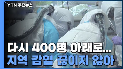 신규 확진 다시 400명 아래로...변이 바이러스 감염 14명 추가 / YTN