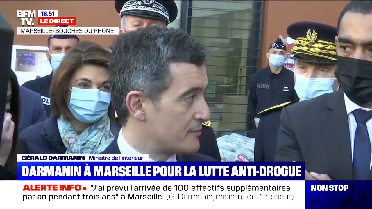 Gérald Darmanin: "Nous pouvons mettre 1 million d'euros dans les caisses de la ville de Marseille pour mettre en place la vidéoprotection"