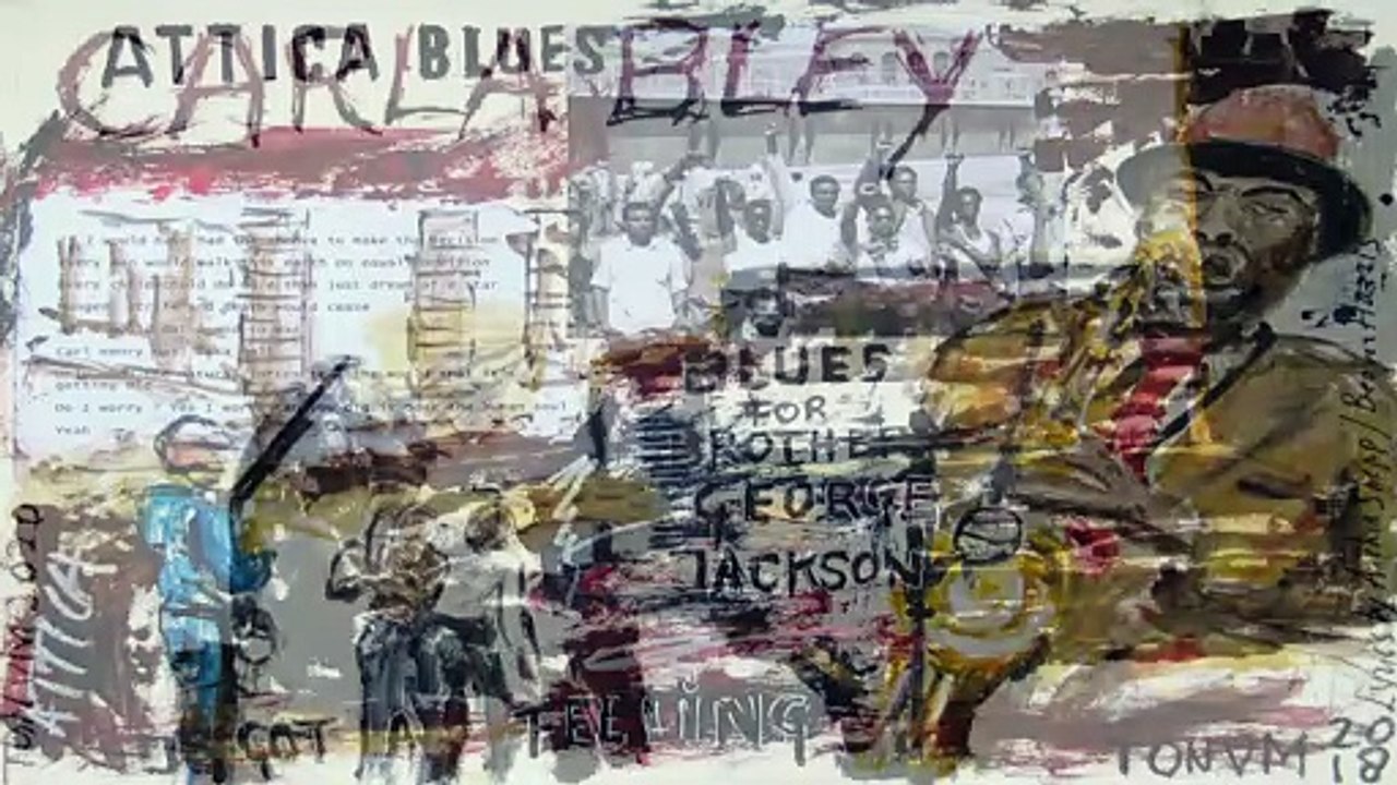 20210225 Sommières Jazz Corner Café expo Ton van Meesche aquarelles watercolors