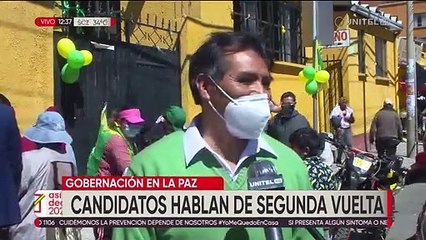 Candidatos hablan de una segunda vuelta para la Gobernación de La Paz