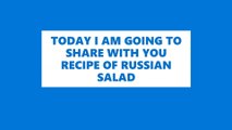 russian salad | russian salad banane ki recipe