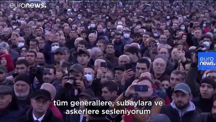 Ermenistan: Ordunun istifa çağrısına 'darbe girişimi' diyen Başbakan Paşinyan, halkı sokağa çağırdı