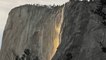 What causes the majestic "Firefalls" in Yosemite