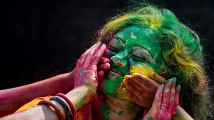 Dubai Drenches in Colours of Holi