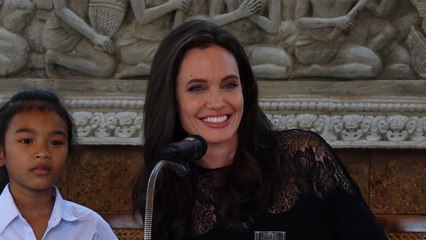 Angelina Jolie Films on Cambodian Tragedy