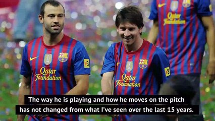 Mascherano sees a ‘happy’ Messi in Barcelona