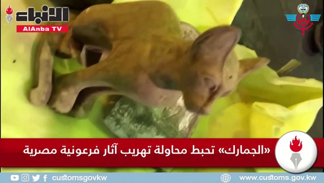 الجمارك تحبط محاولة تهريب آثار فرعونية مصرية