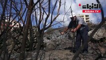 ألسنة النيران تلتهم أشجار زيتون قبل قطافها في غرب سوريا
