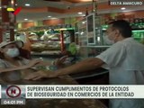 Gobernación de Delta Amacuro supervisa cumplimiento de protocolos de bioseguridad en comercios