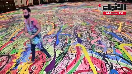 لوحة عملاقة لساشا جفري بعنوان رحلة الإنسانية