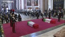 شاهد: جنازة رسمية للسفير الايطالي الذي قتل في جمهورية الكونغو الديموقراطية