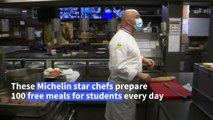 Michelin-starred chefs cook free meals for students