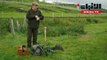 إيرلندي يواصل وحيدا صيد الأرانب بالطريقة التقليدية