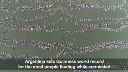 Guinness floating record in Argentina