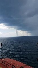 Five Waterspouts in the Gulf of Mexico - ViralHog