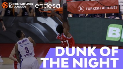 Endesa Dunk of the Night: Shaqueille McKissic, Olympiacos Piraeus