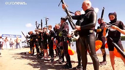 دراجة مائية روسية تساعد الرياضيين على السباحة بسرعة ودون جهد