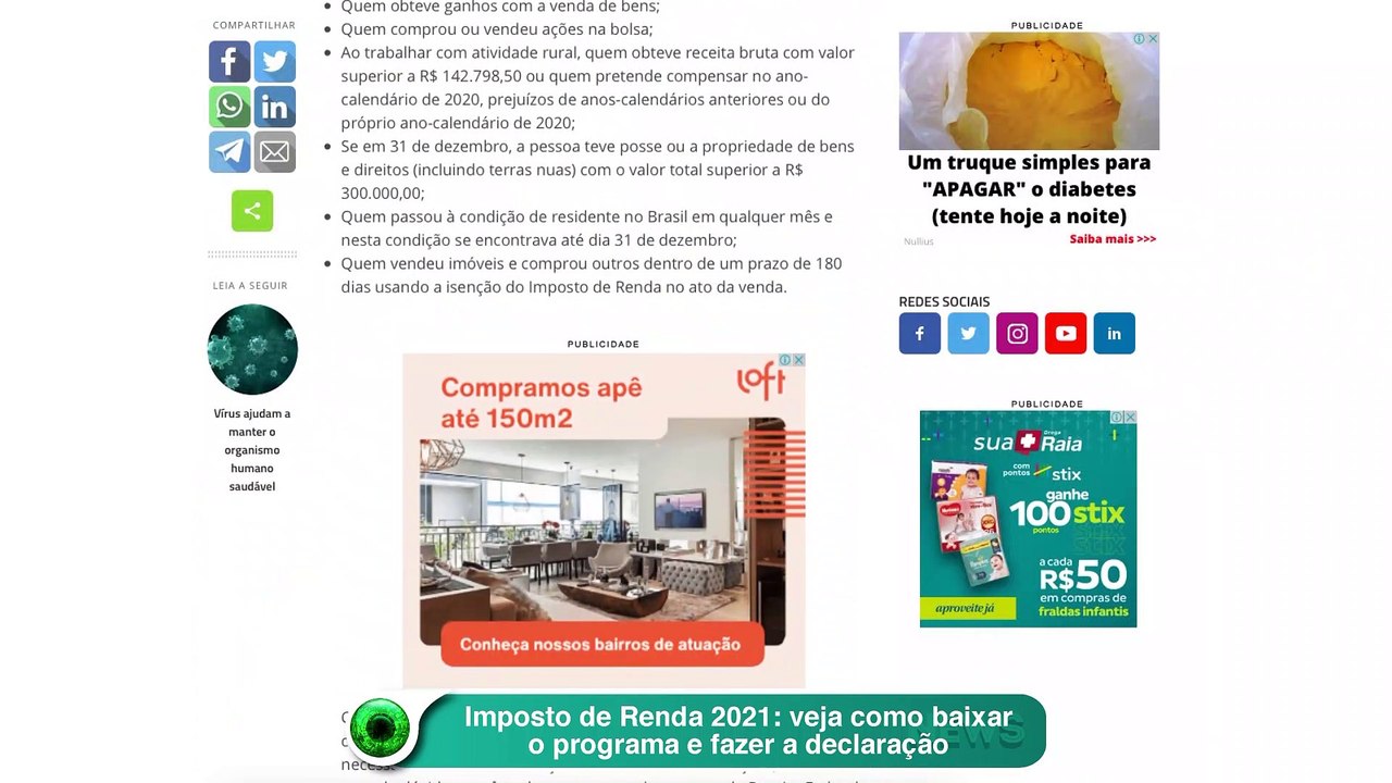 Imposto de Renda 2021- veja como baixar o programa e fazer a declaração