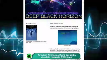 American Airlines confirma que áudio de piloto relatando OVNI é real