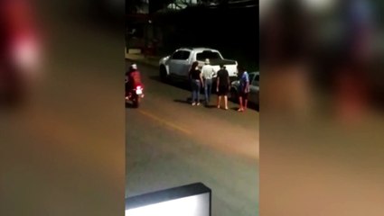 Internauta grava vídeo de motorista após atingir vários carros em acidente no Periolo