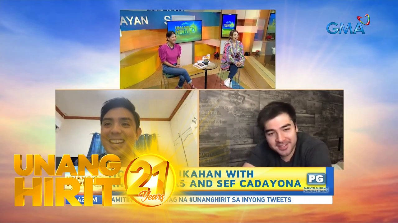 Unang Hirit: Morning chikahan with Andre Paras and Sef Cadayona!