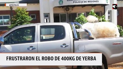Frustraron el robo de 400kg de yerba en Apóstoles