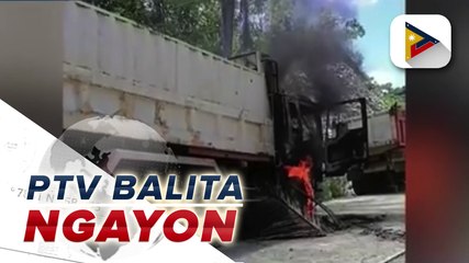 Heavy equipment, sinunog ng Ilang miyembro ng NPA sa Surigao del Norte