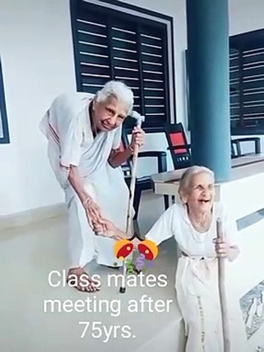 Tow Best school friends meet after 75 years