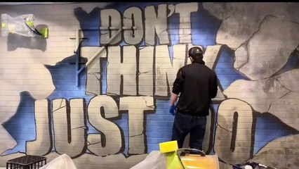 Granite Graffiti Gym Mural - Timelapse