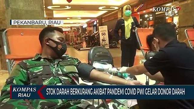 Stok Darah Berkurang Akibat Pandemi Covid PWI Gelar Donor Darah