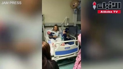 رد فعل غريب من طفلة في أول لقاء بينها وبين شقيقها حديث الولادة