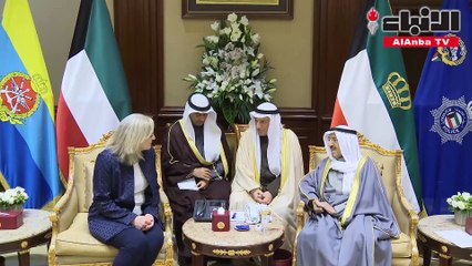 صاحب السمو الأمير الشيخ صباح الأحمد يتسلم أوراق اعتماد سفراء أميركا والبحرين وليبيا