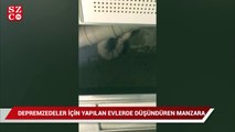 TOKİ'nin depremzedeler için yaptığı evlerin banyo ve tuvaletleri su akıtıyor