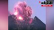 لحظة ثوران بركان جبل ميرابي في إندونيسيا