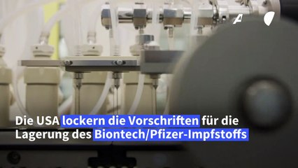 USA: Biontech/Pfizer-Impfstoff darf nun weniger kalt gelagert werden