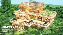 Minecraft _ SURVIVAL BASE HOUSE TUTORIAL｜How to Build in Minecraft (#98)