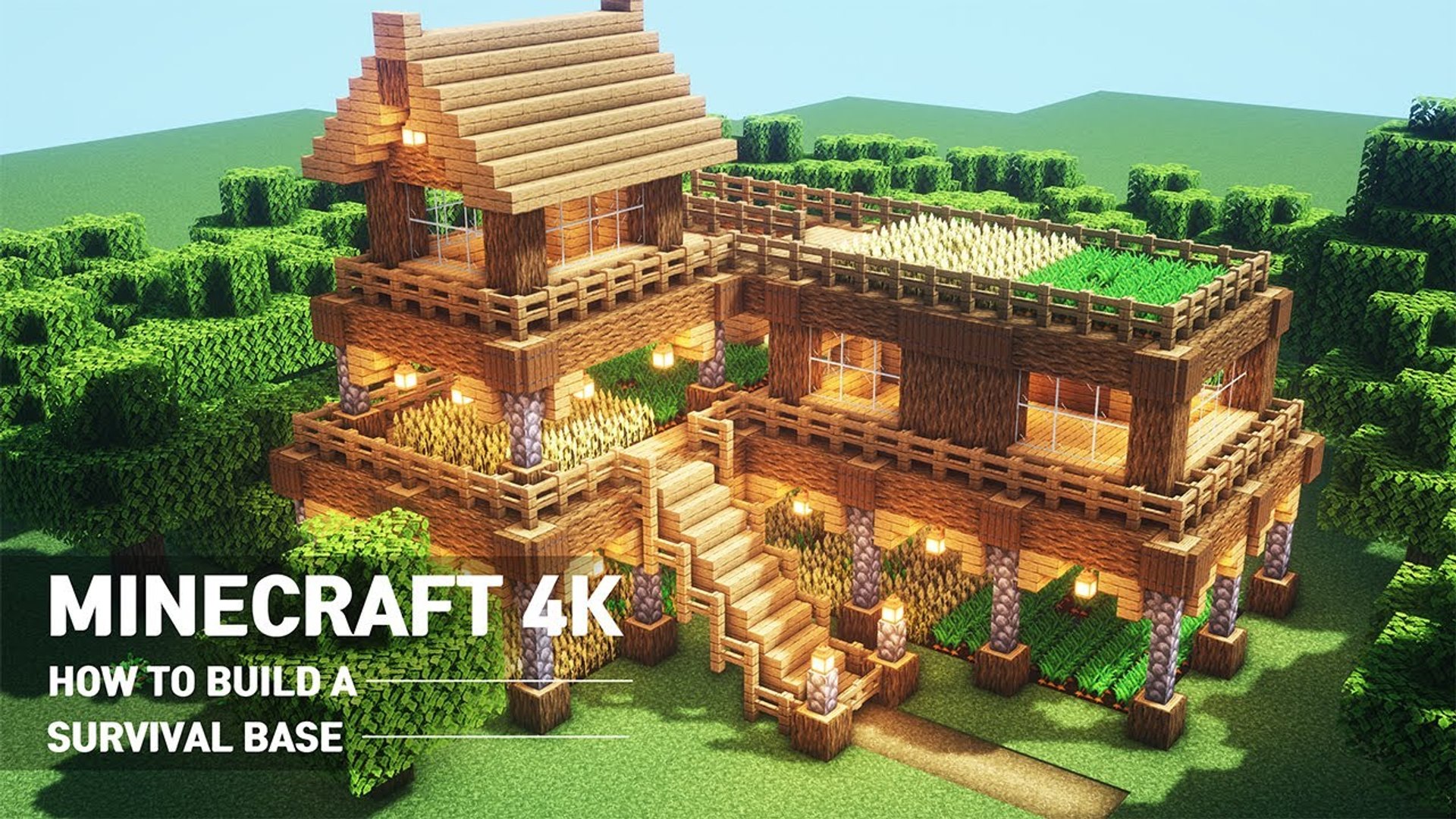Ultimate Minecraft Survival Base With Everything You Want To Surviveal    Minecraft How To Build 20
